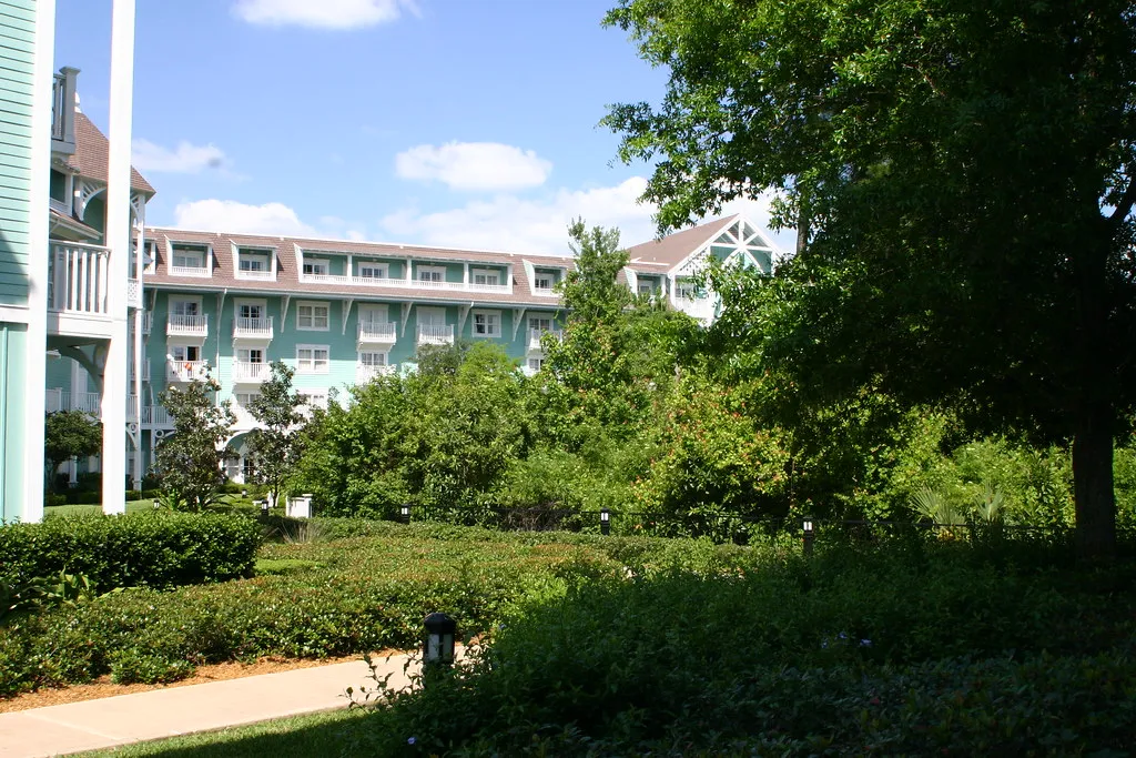 The exterior of Disney's Beach Club Resort