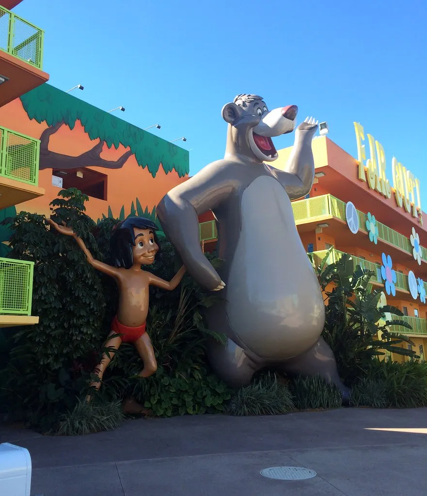 Giant pop-culture icons at Disney's Pop Century Resort