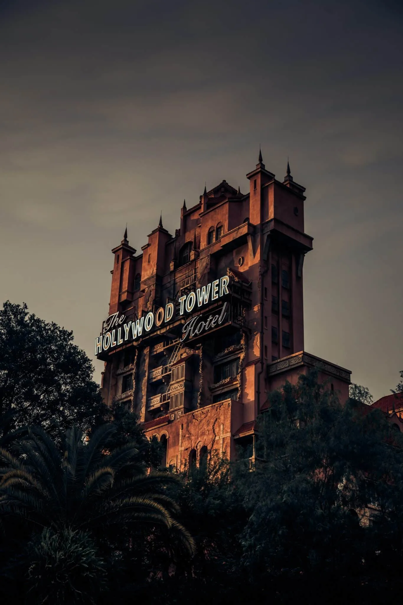 a building with a sign on it