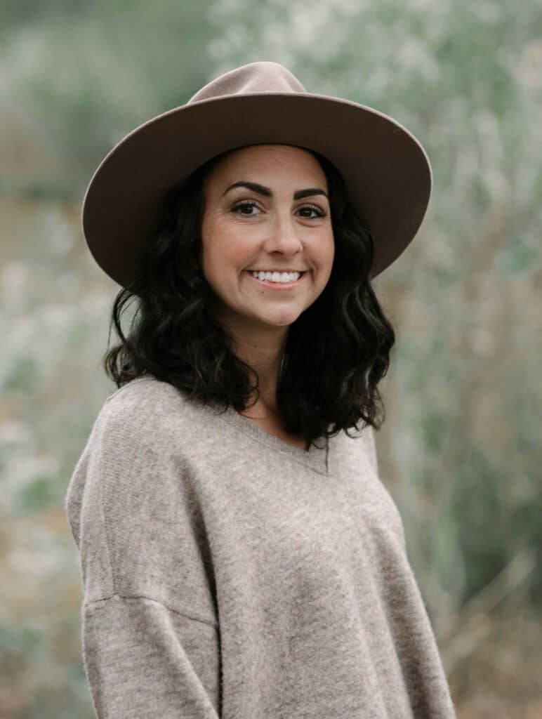 a woman wearing a hat