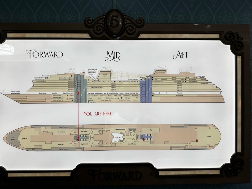 Disney cruise ship map