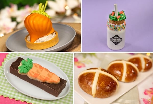 a collage of different desserts